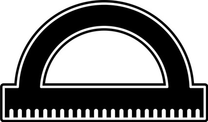 isolated ruler design vector image