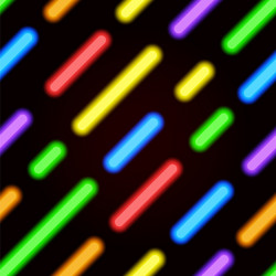 Neon bright seamless pattern with diagonal lines vector