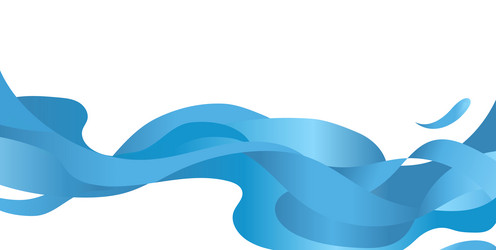 Blue wave isolated with white background Vector Image