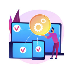 cross-platform development abstract concept vector image