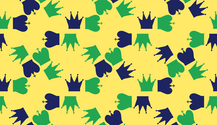 seamless pattern with chess figures endless vector image