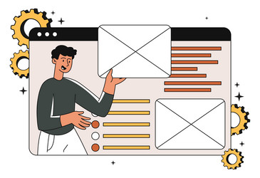 ui ux designer vector image