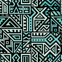 Abstract seamless pattern in ethnic style vector