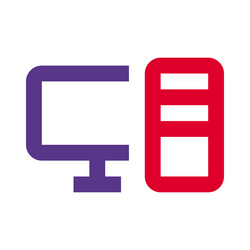 crucial hardware for processing data in computers vector image