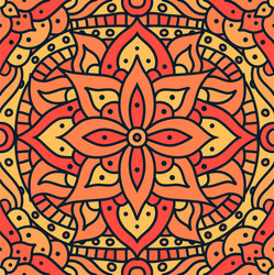 indian mandala pattern seamless design vector