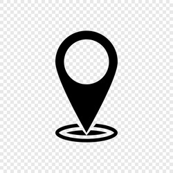 Map pin icon pointer vector