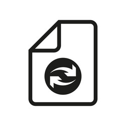 refresh document page icon eps 10 vector image