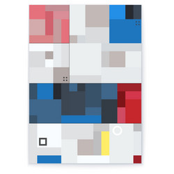 a striking geometric layout is focused on square vector image