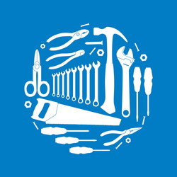 circular pattern of the instruments vector image