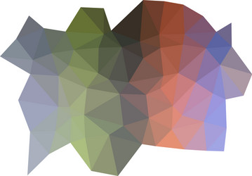 colorful triangular low poly mosaic abstract vector image