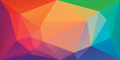 polygonal background with triangles vector image
