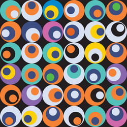 Retro Circle Pattern vector image