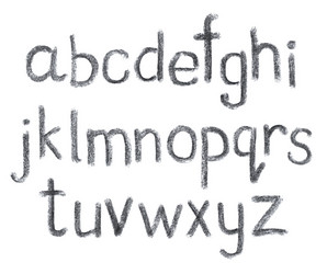 Pure white alphabet shadow Royalty Free Vector Image