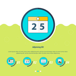 computing concept design template vector image