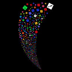 problem random stream vector image