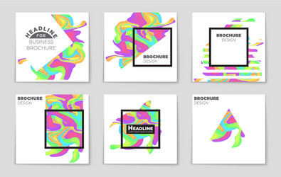 abstract layout background set for art vector image