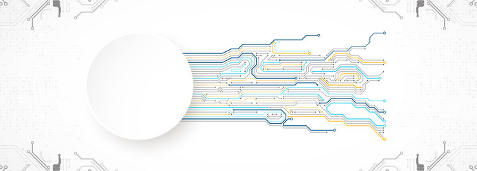 abstract technology circuit board communication vector image