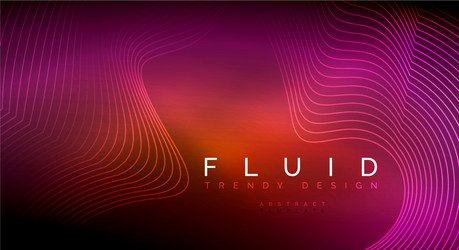 digital flowing wave particles abstract background vector image