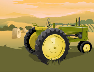 Tractor Stock Vector by ©2v 42883149