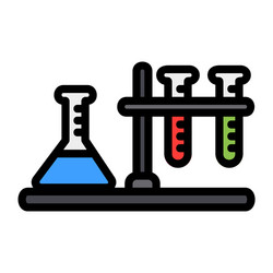 Laboratory icon in filled line style for any vector