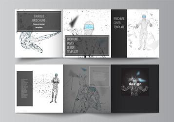 minimal editable layout of two square vector image