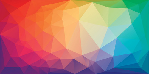 polygonal background with triangles vector image