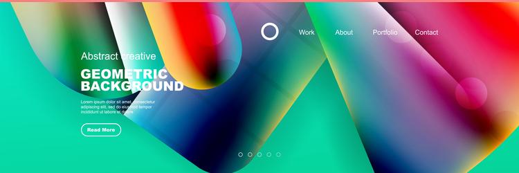 abstract background for your landing page design vector image