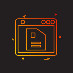 computer icon design vector image