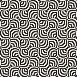 geometric seamless pattern with curved vector image
