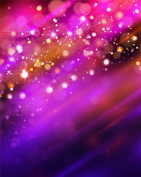 magic background with bokeh and stars vector image