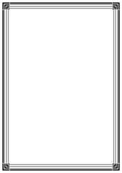 page border a4 design for project vector image