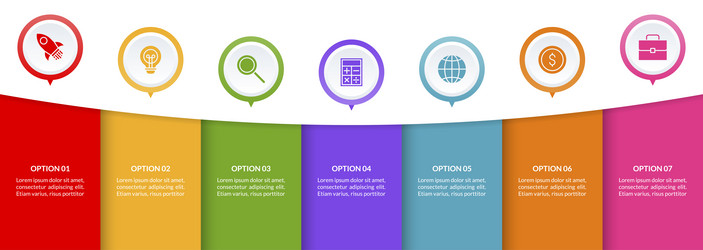 Workflow Process Infographic Template vector image