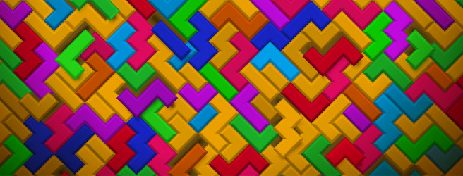 Abstract background of blocks vector