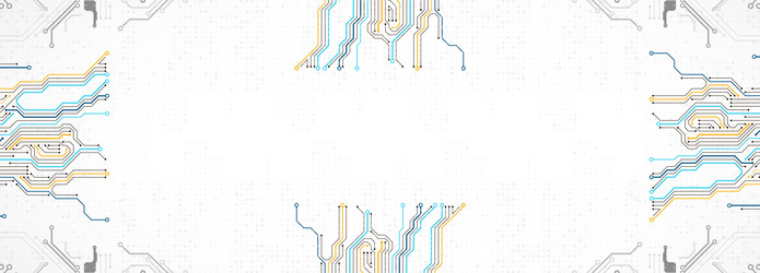 abstract technology circuit board communication vector image
