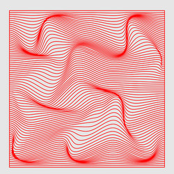 abstract wave line red pattern vector image