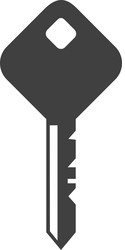 key security system icon graphic vector image
