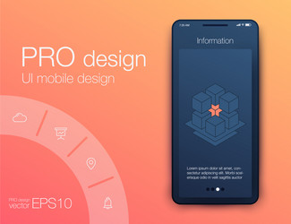 Mobile Analytics Dashboard UI vector image