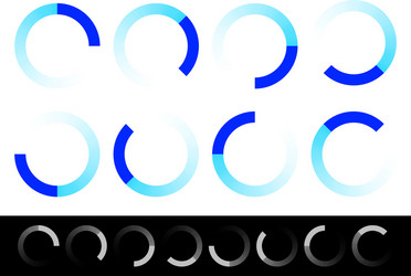 pre-loader buffer shapes symbols progress vector image