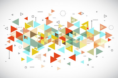 Geometric Triangle Background vector image