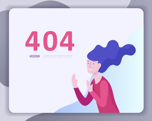 landing page templates error vector image