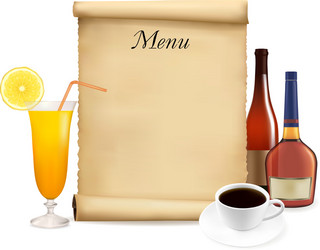 Restaurant menu design vector