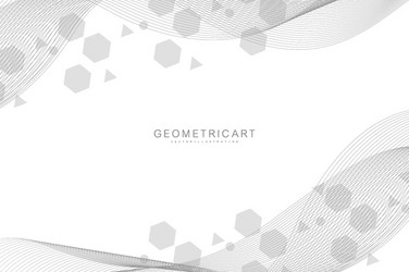 science network pattern connecting lines and dots vector image