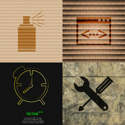 set of abstract backgrounds with different web vector image