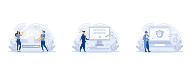 shared document file cyber security sign in page vector image