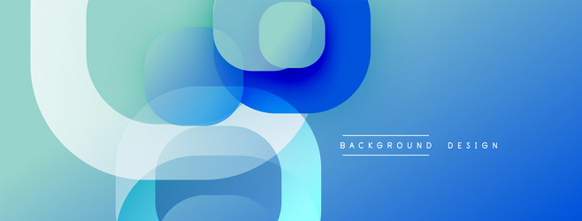 abstract blue shapes overlap creating dynamic vector image
