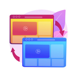 cross-browser compatibility abstract concept vector image