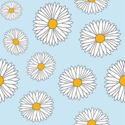 daisy seamless vector image