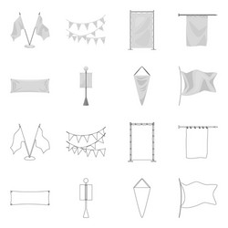 isolated object texture and presentation sign vector image