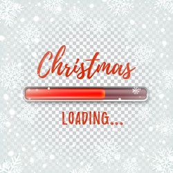 christmas loading abstract design template vector image