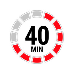 isolated with timer vector image